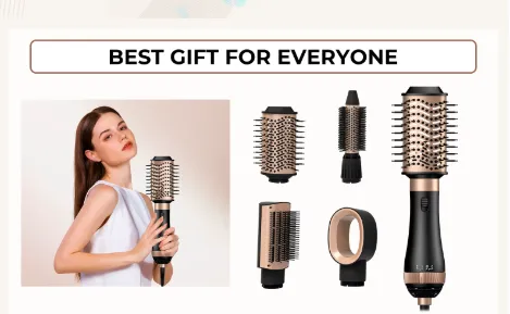 BROSSE CHAUFFANTE 4EN1 LEXICAL 1000W LAS-5204