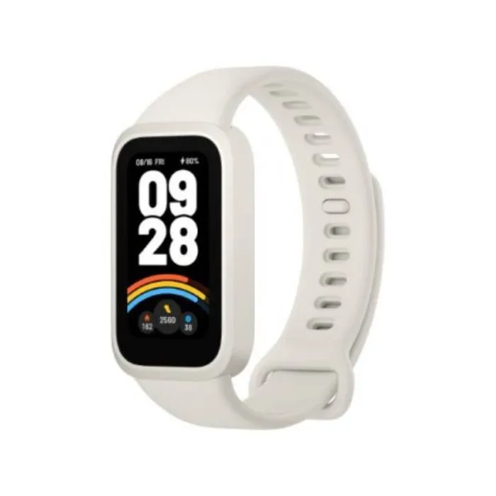 Bracelet connecté Xiaomi Smart Band 9 Active - Blanc & Beige