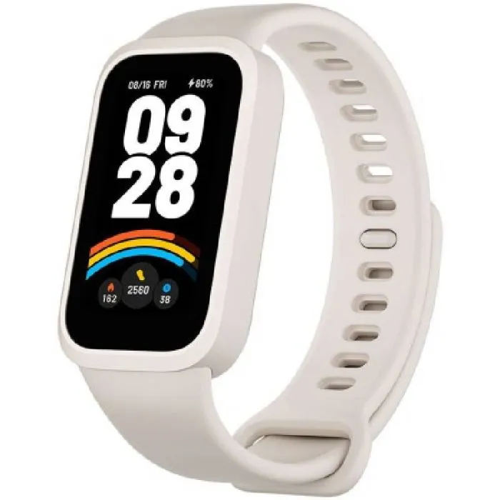 Bracelet connecté Xiaomi Smart Band 9 Active - Blanc & Beige