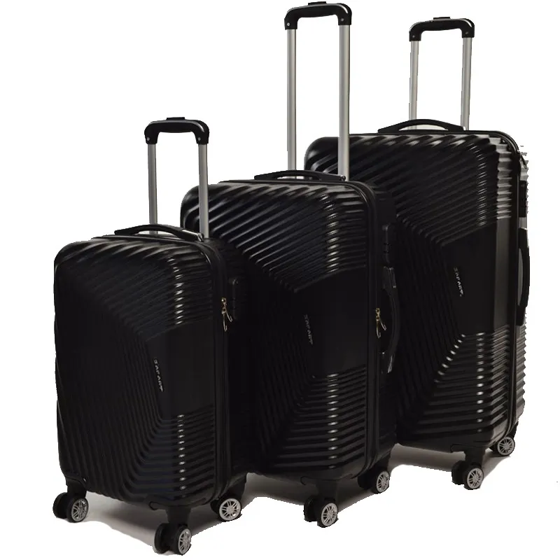 Set De Trois Valises Safari Noir